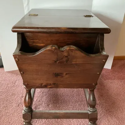 Pine Dough Box End Table