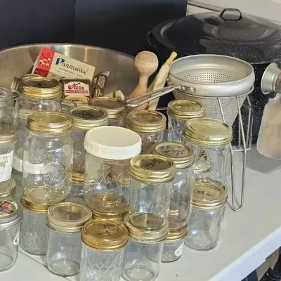 Canning Supplies: Vintage Manual Food Strainer/Sauce Maker & More