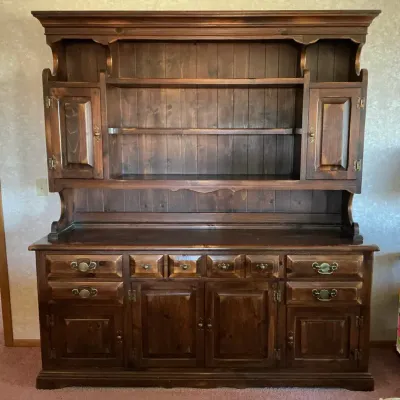 Link-Taylor Solid Wood Buffet and Hutch