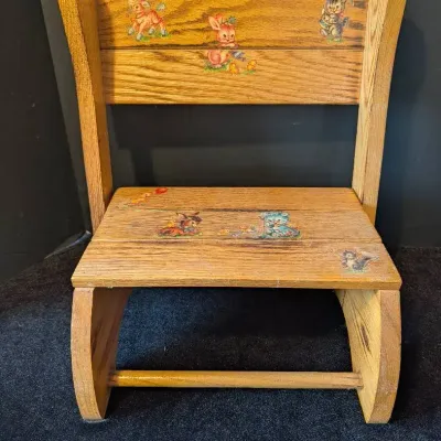 Vintage Children's Chair/Step Stool