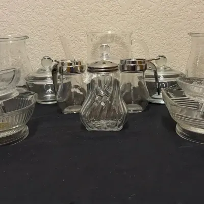 Vintage Clear Glass Ware 
