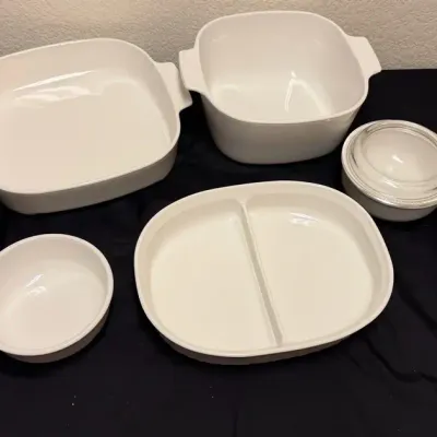 White Corning Ware 
