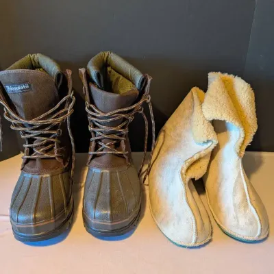 Men's Thinsulate Boots Size 10 & LL Beans Inserts 
