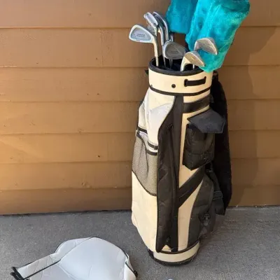 Golf Clubs & A Carry Bag