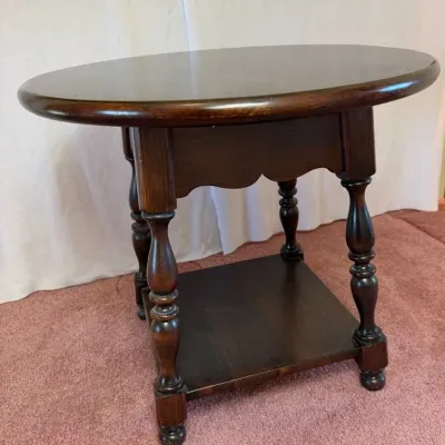 Vintage Round Side Table 