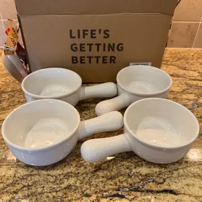 Le Tauci 4 French Onion Soup Bowls New In Box