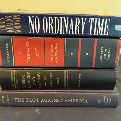 U.S. Presidents & Historical Biography Hardcover Book Lot - JFK & More