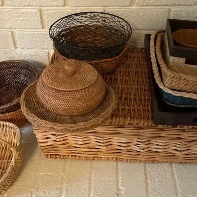 Various Size Wicker Baskets 