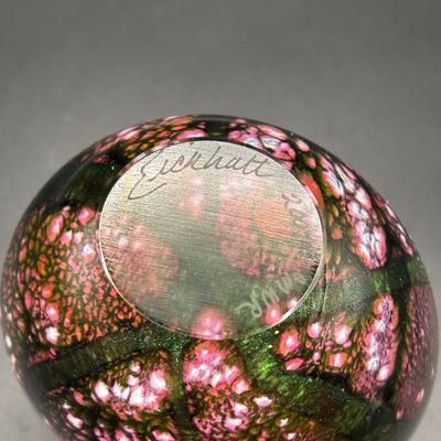 LOT 101: Vintage Art Glass Perfume Bottle: Eickholt 2001