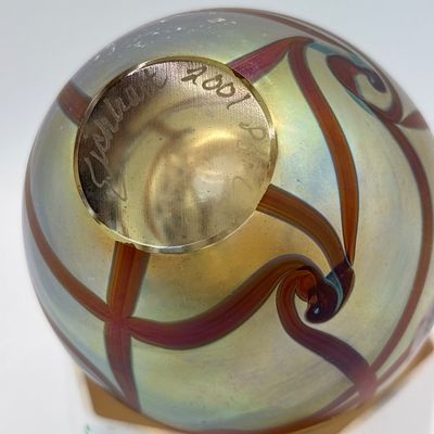 LOT Vintage Art Glass Perfume Bottle: Eickholt 2001