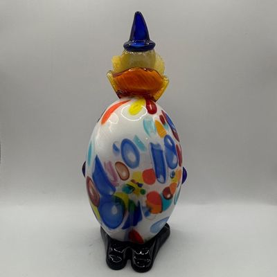 LOT 74: Vintage Murano Polka Dot Glass Clown