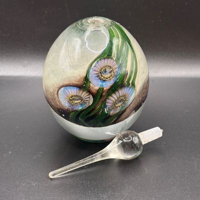 LOT 98: Art Glass Perfume Bottle: Eickholt 2001