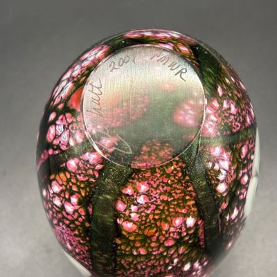 LOT 101: Vintage Art Glass Perfume Bottle: Eickholt 2001