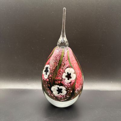LOT 101: Vintage Art Glass Perfume Bottle: Eickholt 2001