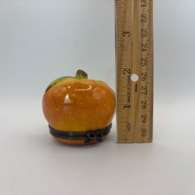 LOT 83: Vintage Limoges Apple Trinket Box