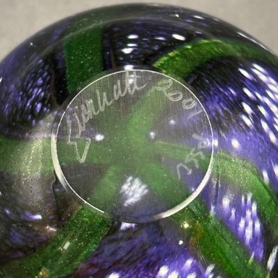 LOT 100: Vintage Art Glass Perfume Bottle: Eickholt 2001