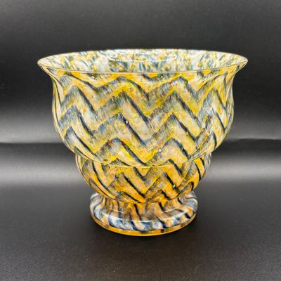 LOT 59: Bohemia/Czechoslovakia Art Glass Vase Collection