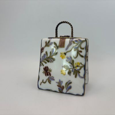 LOT 84: Vintage Limoges Handbag Trinket Box