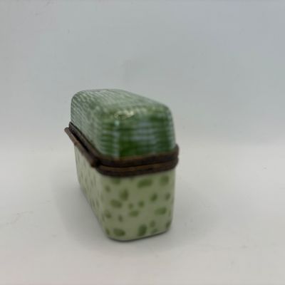 LOT 77: Vintage Limoges Trinket Boxes: Sewing Box & Pharmacien
