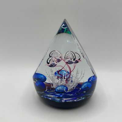 LOT 66: Caithness Mirror Images Art Glass Paperweight. 268/350, Scotland
