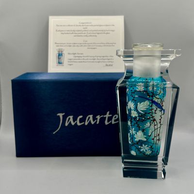 LOT 68: Jacarte Inside-Painted Sculpture/Vase - Moonlight Sonata
