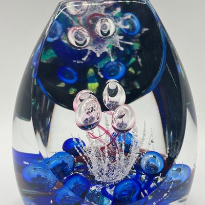 LOT 66: Caithness Mirror Images Art Glass Paperweight. 268/350, Scotland