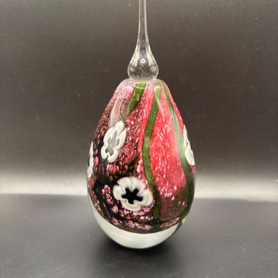 LOT 101: Vintage Art Glass Perfume Bottle: Eickholt 2001