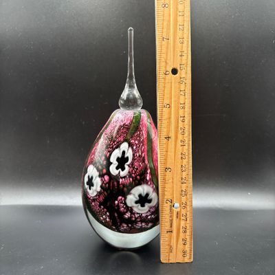 LOT 101: Vintage Art Glass Perfume Bottle: Eickholt 2001