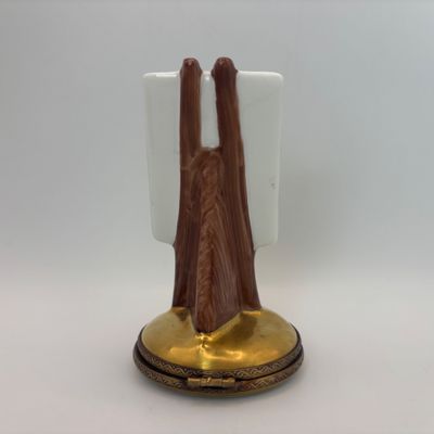 LOT 88: Vintage Limoges Trinket Boxes: Violin Painting & Violin Case (Violin is Broken as Shown)