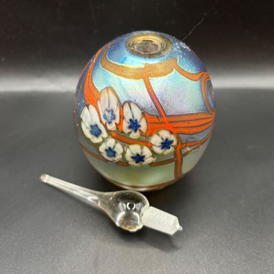 LOT Vintage Art Glass Perfume Bottle: Eickholt 2001