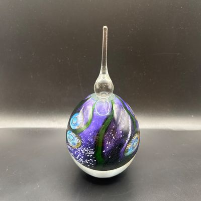 LOT 100: Vintage Art Glass Perfume Bottle: Eickholt 2001