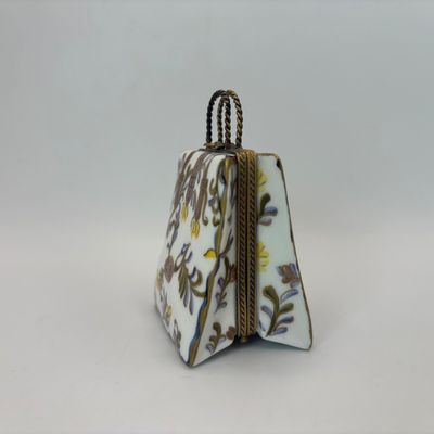 LOT 84: Vintage Limoges Handbag Trinket Box