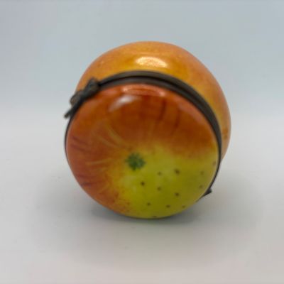 LOT 83: Vintage Limoges Apple Trinket Box