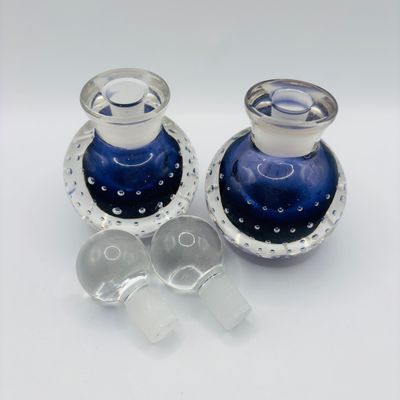 LOT 104: Art Glass Perfume Bottles - Unsigned