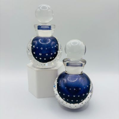 LOT 104: Art Glass Perfume Bottles - Unsigned