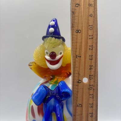 LOT 74: Vintage Murano Polka Dot Glass Clown