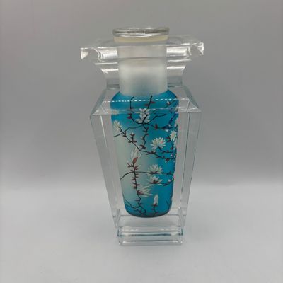 LOT 68: Jacarte Inside-Painted Sculpture/Vase - Moonlight Sonata