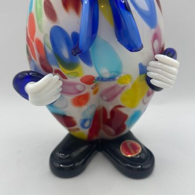 LOT 74: Vintage Murano Polka Dot Glass Clown