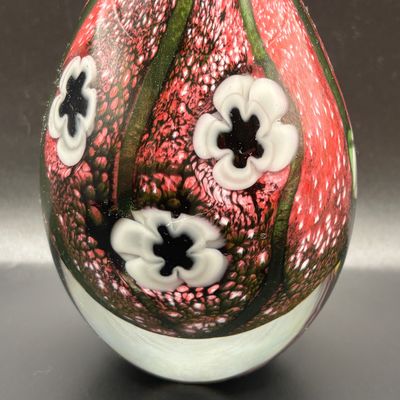 LOT 101: Vintage Art Glass Perfume Bottle: Eickholt 2001