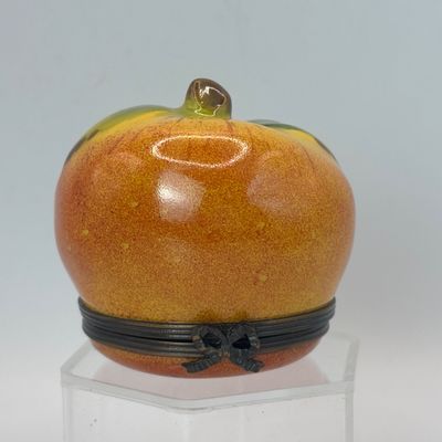 LOT 83: Vintage Limoges Apple Trinket Box