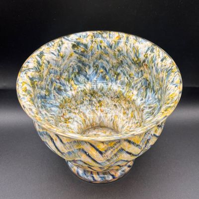 LOT 59: Bohemia/Czechoslovakia Art Glass Vase Collection