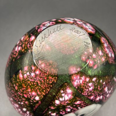 LOT 101: Vintage Art Glass Perfume Bottle: Eickholt 2001