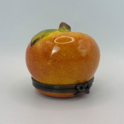 LOT 83: Vintage Limoges Apple Trinket Box
