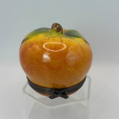 LOT 83: Vintage Limoges Apple Trinket Box