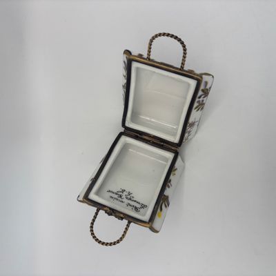 LOT 84: Vintage Limoges Handbag Trinket Box