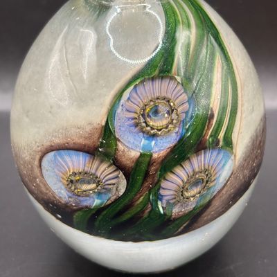 LOT 98: Art Glass Perfume Bottle: Eickholt 2001