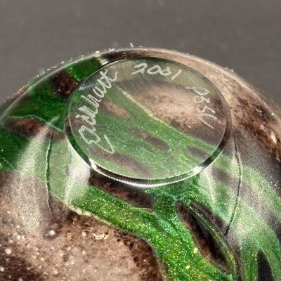 LOT 98: Art Glass Perfume Bottle: Eickholt 2001