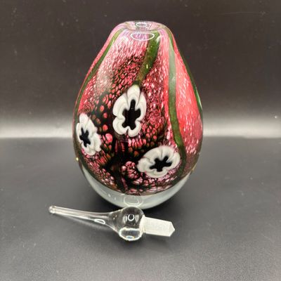 LOT 101: Vintage Art Glass Perfume Bottle: Eickholt 2001