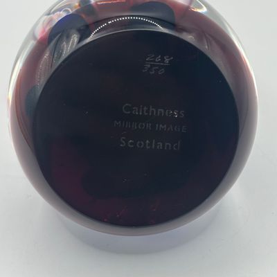 LOT 66: Caithness Mirror Images Art Glass Paperweight. 268/350, Scotland
