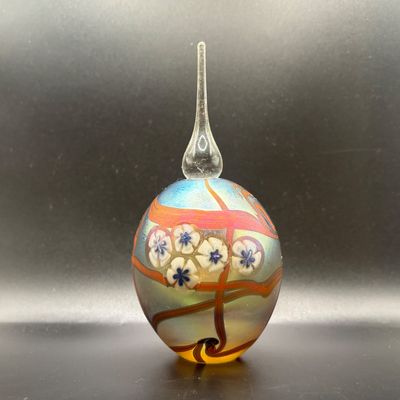 LOT Vintage Art Glass Perfume Bottle: Eickholt 2001